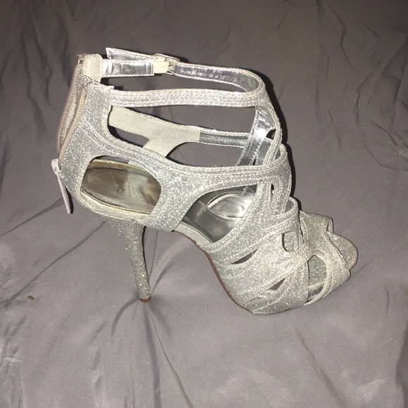 High heel glitter sandals - Picture 3 of 4